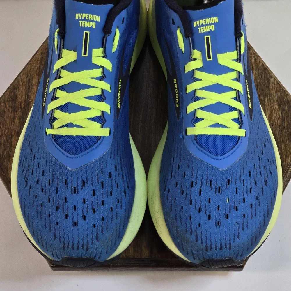 Brooks Hyperion Tempo Shoes‎ Mens Size 10 Blue Neon Running DNA Flash Sneakers